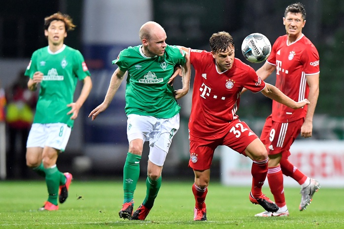 Thắng nghẹt thở Bremen, Bayern Munich lần thứ 8 vô địch Bundesliga - Ảnh 1.