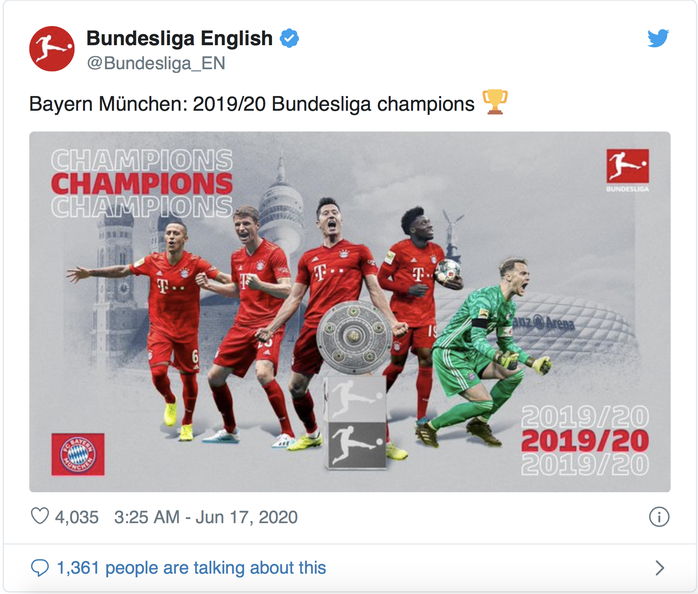 Báo chí thế giới thán phục kỳ tích 8 ngôi vô địch của Bayern Munich - Ảnh 3.