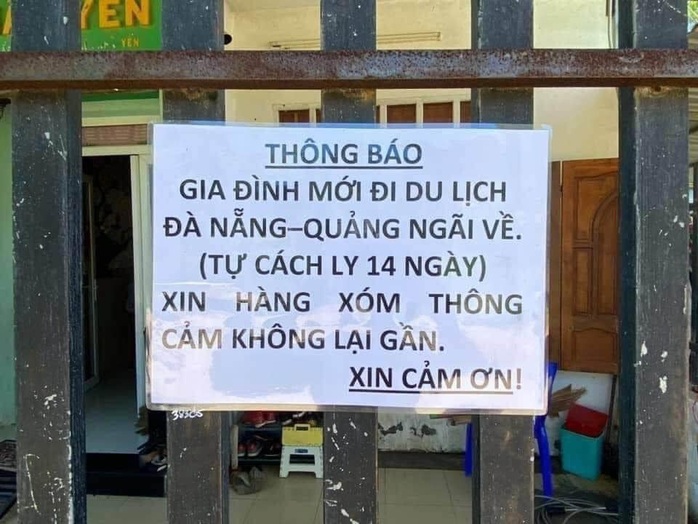 Chuyện 1 gia đình ở Bà Rịa - Vũng Tàu dán thông báo: “Mới đi du lịch Đà Nẵng- Quảng Ngãi về... - Ảnh 1.