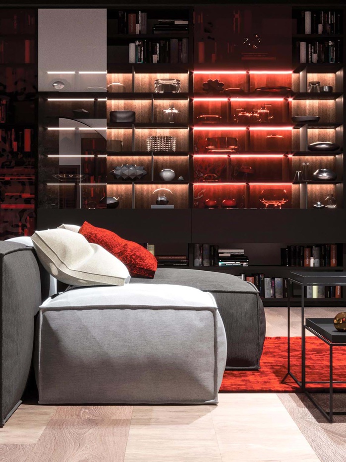 Thiết kế nội thất hiện đại với tông màu đỏ và xám theo phong cách Nhật Bản - Ảnh 17.