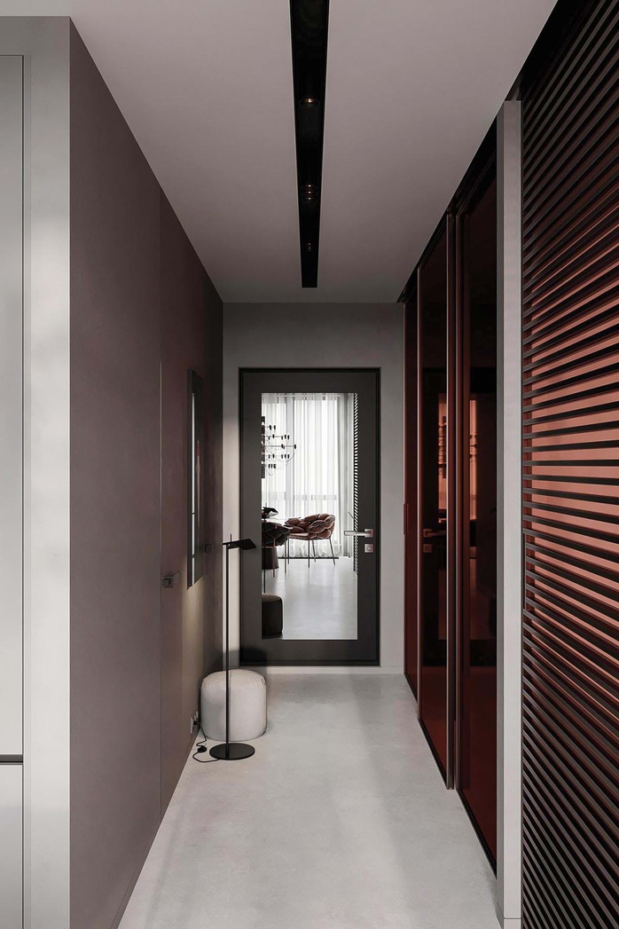 Thiết kế nội thất hiện đại với tông màu đỏ và xám theo phong cách Nhật Bản - Ảnh 31.