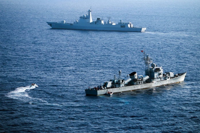 Bộ Quốc phòng Mỹ chỉ trích Trung Quốc tập trận trên biển Đông - Ảnh 1.
