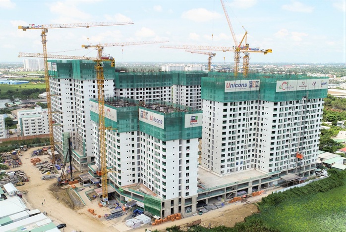 Akari City thi công vượt tiến độ, chính thức cất nóc giai đoạn 1 - Ảnh 2. Akari City thi công vượt tiến độ, chính thức cất nóc giai đoạn 1 - Ảnh 2.
