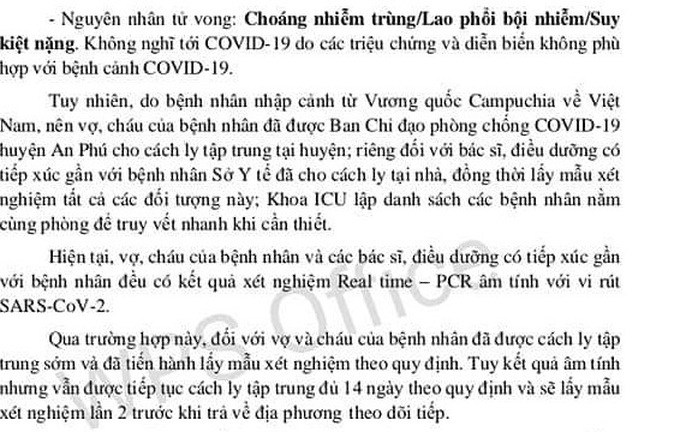 Cách ly nhiều người tiếp xúc gần người đàn ông tử vong sau khi nhập cảnh trái phép - Ảnh 1.