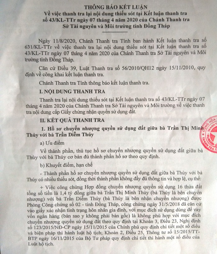 Chuyện “động trời” ở Đồng Tháp: Chị chuyển nhượng cho em 16 thửa đất trong 1 ngày - Ảnh 1. Chuyện “động trời” ở Đồng Tháp: Chị chuyển nhượng cho em 16 thửa đất trong 1 ngày - Ảnh 1.