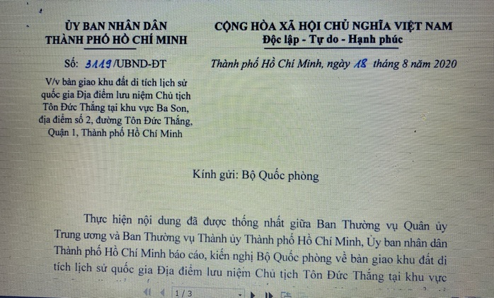 TP HCM kiến nghị Bộ Quốc phòng bàn giao khu đất tại Ba Son - Ảnh 1.