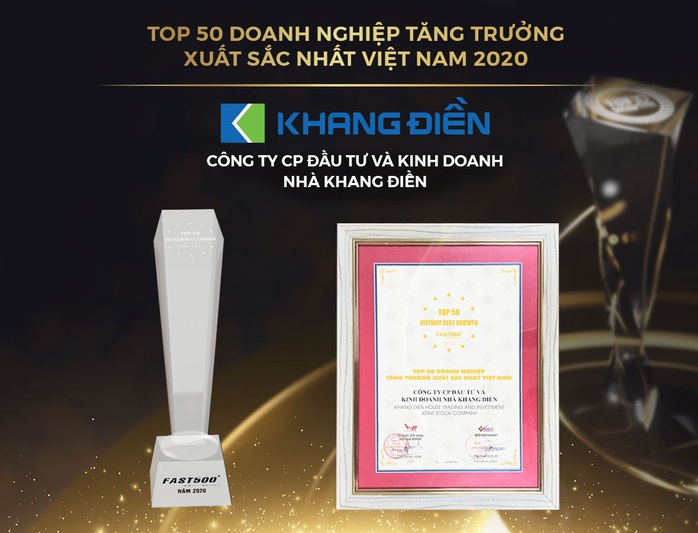 Trao giải Top 50 DN tăng trưởng xuất sắc nhất Việt Nam và Top 10 chủ đầu tư BĐS Việt Nam uy tín năm 2020 - Ảnh 1.