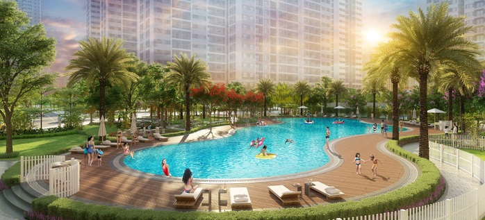Sống như “nghỉ dưỡng” với bể bơi phong cách resort tại Imperia Smart City - Ảnh 2.