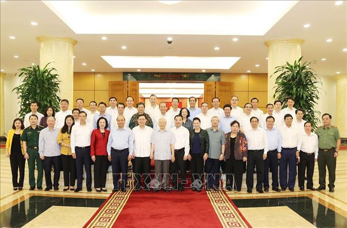 Tổng Bí thư, Chủ tịch nước chủ trì buổi làm việc với Thường vụ Thành ủy Hà Nội - Ảnh 9.