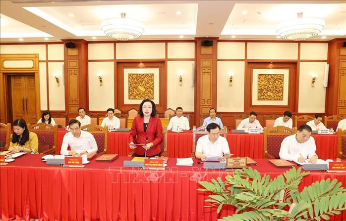 Tổng Bí thư, Chủ tịch nước chủ trì buổi làm việc với Thường vụ Thành ủy Hà Nội - Ảnh 11.