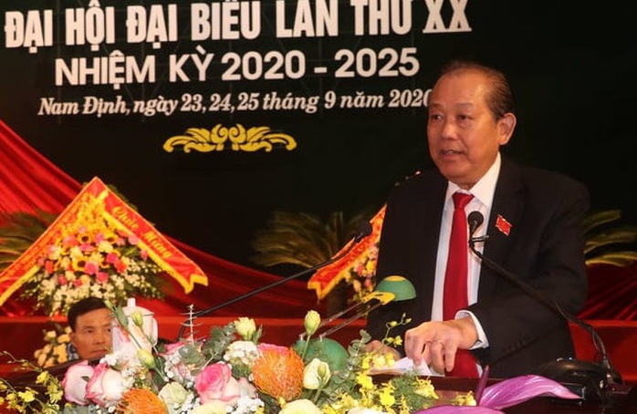 Phó Thủ tướng Thường trực Trương Hòa Bình dự Đại hội Đảng bộ tỉnh Nam Định - Ảnh 1.