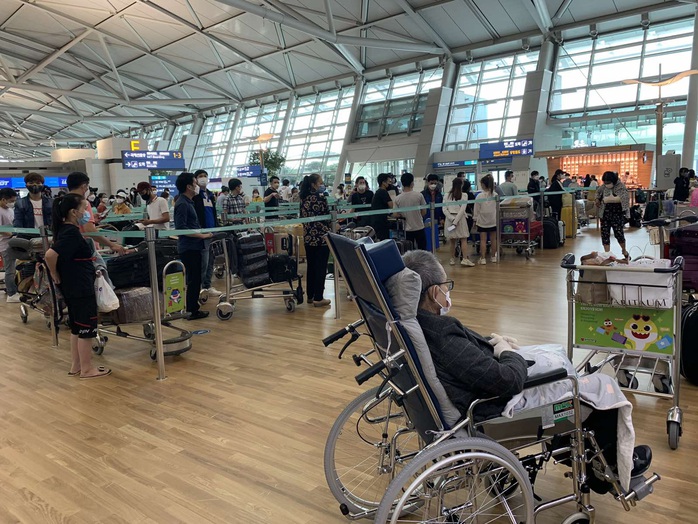 Sân bay Tân Sơn Nhất đón 405 người Việt từ Hàn Quốc - Ảnh 1.