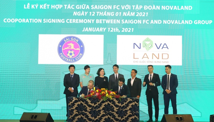Novaland tài trợ cho Câu lạc bộ Sài Gòn FC - Ảnh 1. Novaland tài trợ cho Câu lạc bộ Sài Gòn FC - Ảnh 1.