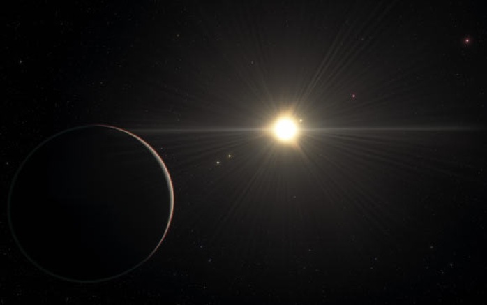 Kinh ngạc hệ mặt trời đẹp nhất vũ trụ, có hành tinh giống Trái Đất - Ảnh 1.