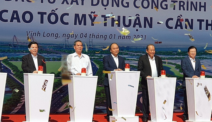 Thủ tướng phát lệnh khởi công tuyến cao tốc Mỹ Thuận - Cần Thơ - Ảnh 3.