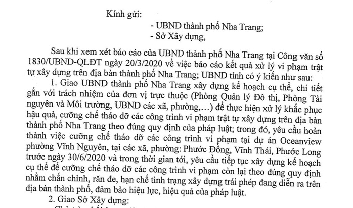 Trảm 15 biệt thự ở dự án cao cấp Ocean View Nha Trang - Ảnh 2.