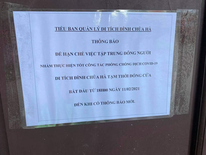 Lo ngại Covid-19, chùa Hà nổi tiếng linh thiêng đóng cửa không đón khách đầu năm - Ảnh 5.