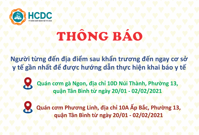 TP HCM: Khẩn trương truy tìm những người đến 2 quán cơm ở quận Tân Bình - Ảnh 1.