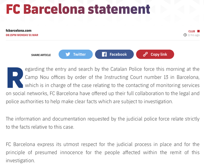 NÓNG: Cảnh sát khám xét CLB Barcelona, bắt êkip cựu chủ tịch Bartomeu - Ảnh 3.