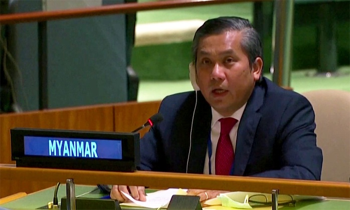 Đại sứ Myanmar cầu cứu tại Liên Hiệp Quốc - Ảnh 1.