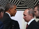 Cái bắt tay lạnh chưa từng thấy của hai ông Obama và Putin Cái bắt tay lạnh chưa từng thấy của hai ông Obama và Putin