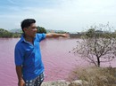 Tạm ngừng hoạt động một cơ sở xả thải xuống hồ nước màu tím Tạm ngừng hoạt động một cơ sở xả thải xuống hồ nước màu tím