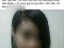 Nữ sinh bị tung hình lên mạng làm gái gọi Nữ sinh bị tung hình lên mạng làm gái gọi