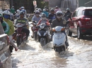 Kẹt cứng giữa nước ngập, nắng thiêu ở quận 2 Kẹt cứng giữa nước ngập, nắng thiêu ở quận 2