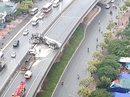 Hà Nội: Xe bồn lật, đường vành đai 3 trên cao kẹt cứng Hà Nội: Xe bồn lật, đường vành đai 3 trên cao kẹt cứng