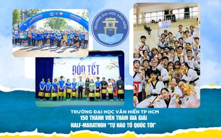 Trường Đại học Văn Hiến TP HCM: 150 thành viên tham gia Giải Half-marathon "Tự hào Tổ quốc tôi"
