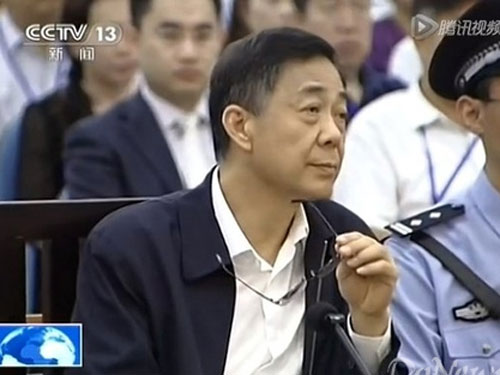 
	Ông Bạc Hy Lai ra tòa vẫn rất cứng rắn. Ảnh: CCTV