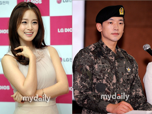 
	Bi Rain và Kim Tae Hee, cả hai đang hẹn hò