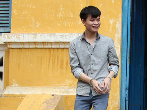 
	Bị cáo Trần Văn Huy nở nụ cười sau phiên xử