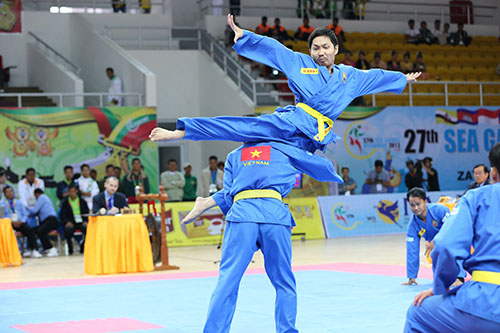 Những bài thi đấu đẹp mắt của Vovinam luôn thu hút khán giả