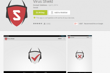 Google Play, Android Police, Virus Shield