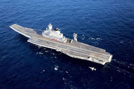 Tàu sân bay INS Vikramaditya. Ảnh: Indian Navy