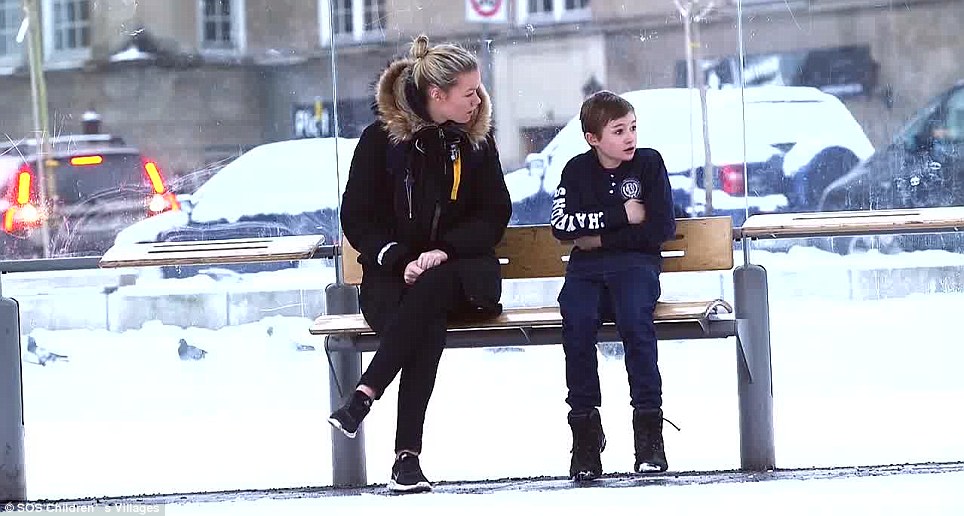 Caring: This young woman asks him why he has no coat in such cold weather. He replies that it was stolen