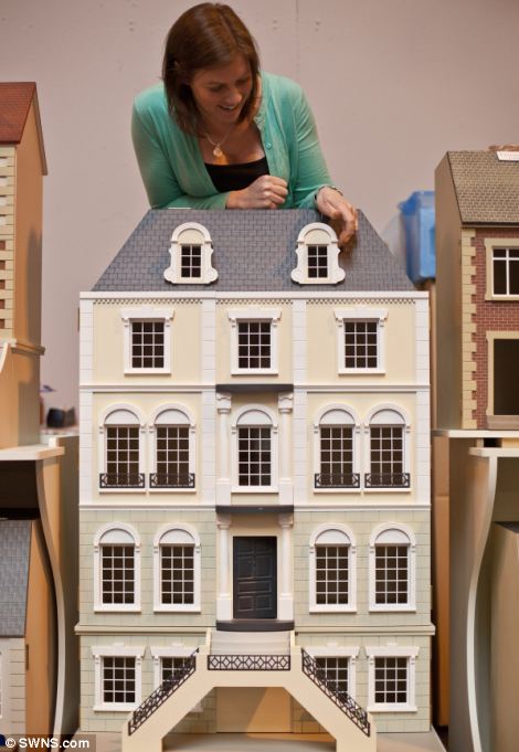 An ornate Miniature house on show at the Miniatura exhibition and trade show at the NEC in Birmingham
