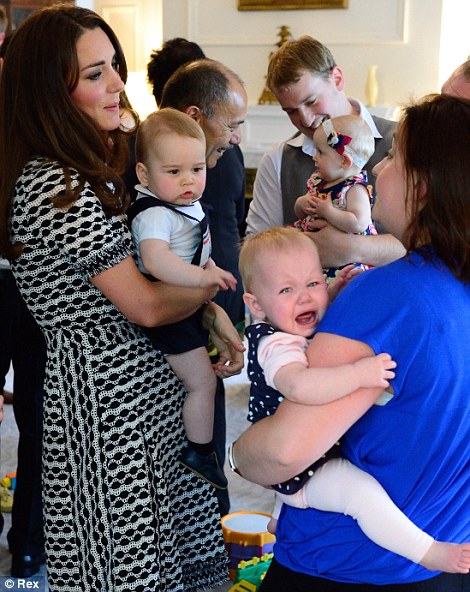 Kate attempted to comfort the shrieking child but to no avail