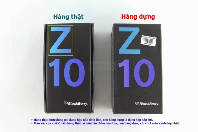 BlackBerry Z10 nhái ngày càng nhiều ở VN