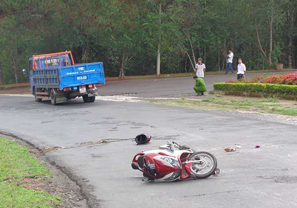 Hiện trường vụ tai nạn 