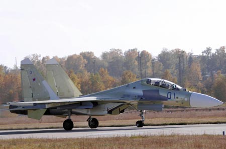 A Russian Air Force Su-30SM. (Internet photo)