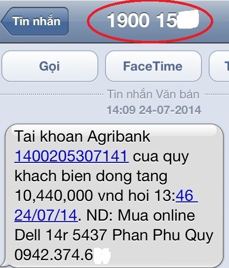 Cảnh báo chiêu giả tin nhắn chuyển khoản để lừa đảo