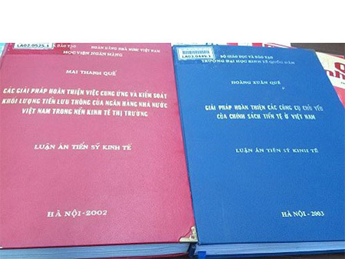 Các luận án  bị tố đạo văn trong thời gian gần đây