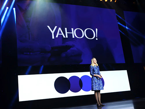 CEO Yahoo! Marissa Mayer công bố doanh thu quý I/2014 Nguồn: NEW YORK TIMES