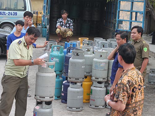 Cơ quan chức năng tỉnh Long An xử lý trạm sang chiết gas lậu