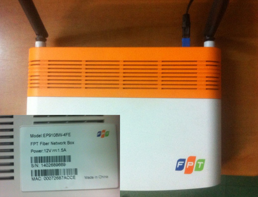 Các modem WiFi bị ảnh hưởng là loại có 2 ăng-ten, vỏ màu cam và trắng.