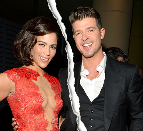 Robin Thicke và vợ