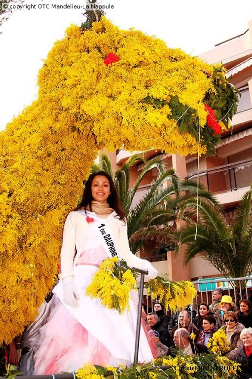 Miss Mimosa ở thành phố Mandelieu-La Napoule