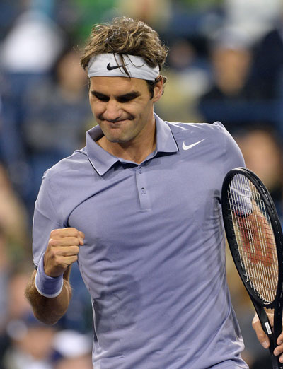 Federer đang có phong độ tốt kể từ đầu năm 2014 Ảnh: REUTERS